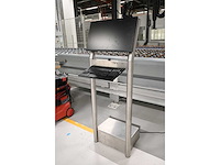 Rvs bedieningszuil met 24” dell- p2422h monitor en toetsenbord - afbeelding 4 van  6