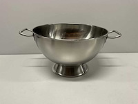 Rvs beslagkom met bodemring ø 36 cm - afbeelding 1 van  1