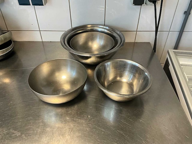 Rvs beslagkommen (6x) - afbeelding 1 van  3
