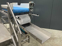 Rvs bordes met transportband en trilgoot - afbeelding 3 van  5