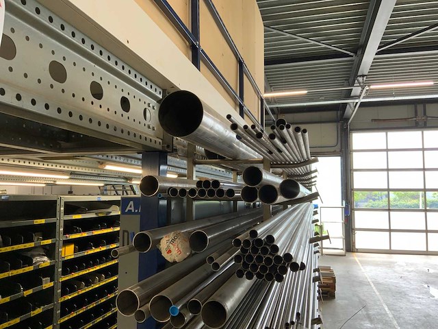 Rvs buis op rvs draagarmstelling - afbeelding 7 van  8