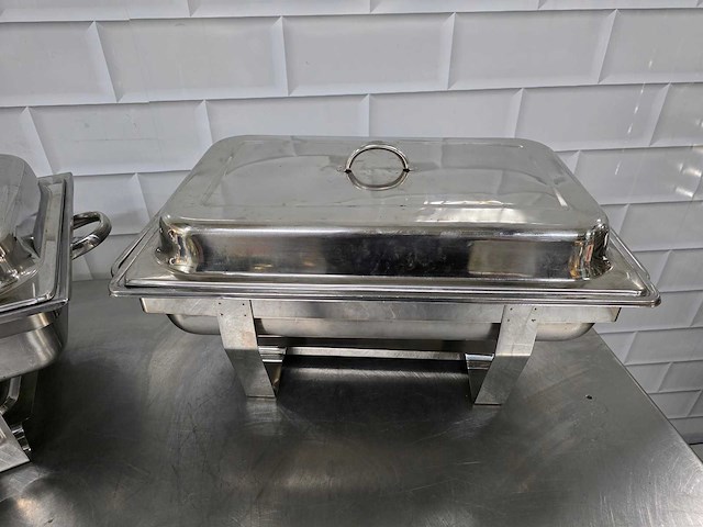 Rvs chaving dish (2x) - afbeelding 3 van  5