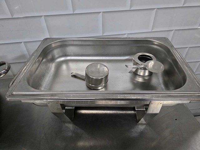 Rvs chaving dish (2x) - afbeelding 4 van  5