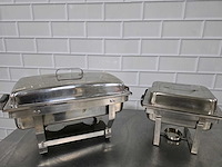 Rvs chaving dish (2x) - afbeelding 1 van  5