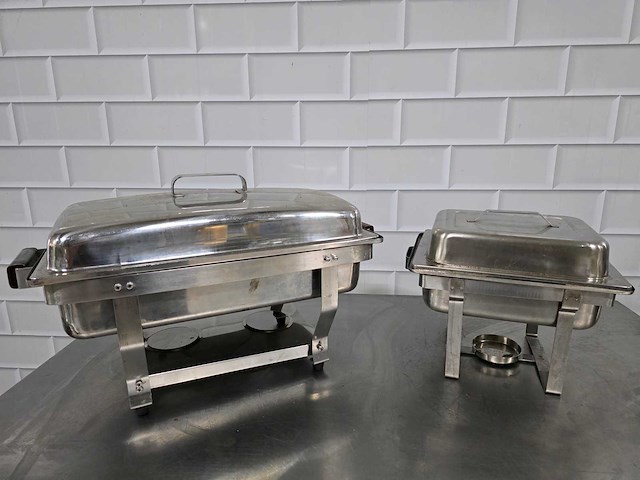 Rvs chaving dish (2x) - afbeelding 2 van  5