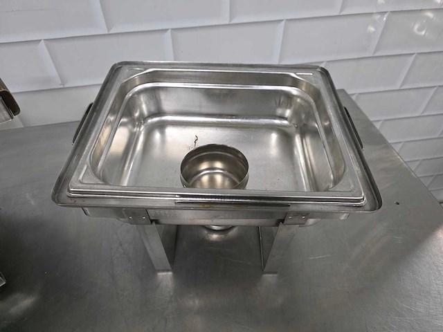 Rvs chaving dish (2x) - afbeelding 4 van  5