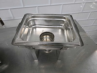 Rvs chaving dish (2x) - afbeelding 4 van  5