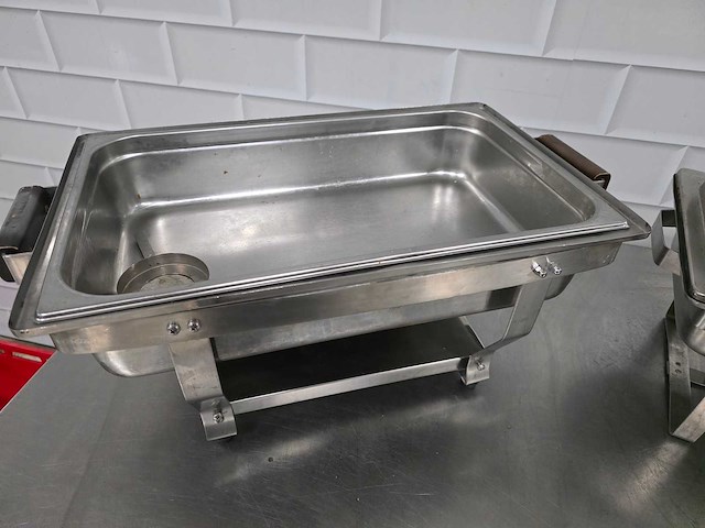 Rvs chaving dish (2x) - afbeelding 5 van  5