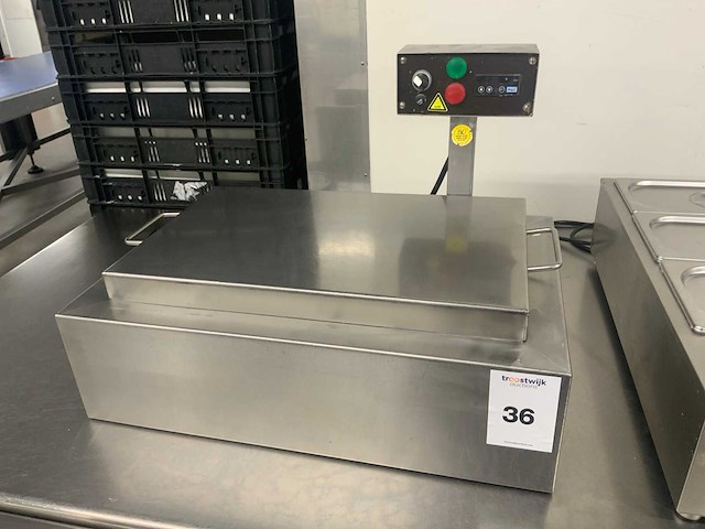 Rvs chocolade thempereerbak - afbeelding 1 van  1