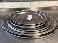 Rvs dienbladen (17x) - afbeelding 2 van  3