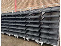 Rvs display rolwagens (5x) - afbeelding 1 van  3