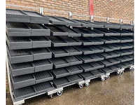 Rvs display rolwagens (5x) - afbeelding 2 van  3