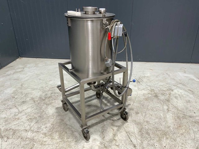 Rvs doseertank verrijdbaar - afbeelding 1 van  6