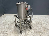 Rvs doseertank verrijdbaar - afbeelding 1 van  6