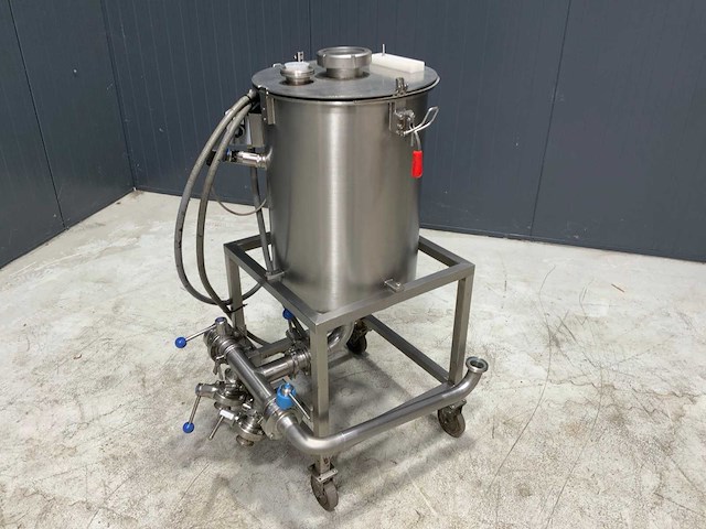 Rvs doseertank verrijdbaar - afbeelding 2 van  6