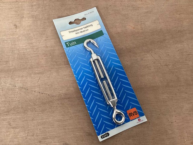 Rvs draadspanner met oog (56x) - afbeelding 1 van  4