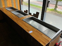 Rvs drop-in koeling met afvoer (3x) - afbeelding 1 van  9