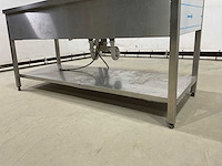 Rvs dubbele spoelbak met kraan - afbeelding 8 van  8