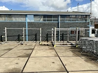 Rvs enkelzijdige draagarmstelling (3x)