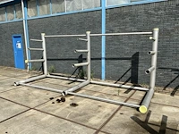 Rvs enkelzijdige draagarmstelling (3x) - afbeelding 2 van  6