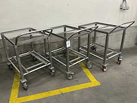 Rvs etagewagen (3x) - afbeelding 2 van  2