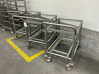 Rvs etagewagen (3x) - afbeelding 1 van  2