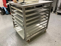 Rvs etagewagen / werktafel (mobiel) - afbeelding 2 van  3