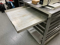 Rvs etagewagen / werktafel (mobiel) - afbeelding 3 van  3