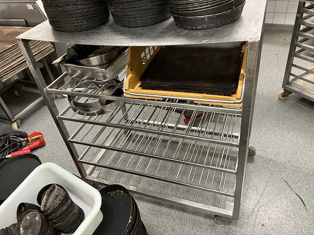 Rvs etagewagen - afbeelding 1 van  1