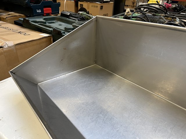 Rvs friet uitschepbak 100 cm - afbeelding 3 van  3