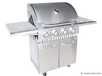 Rvs gasbarbecue - 4 branders met zijbrander - afbeelding 1 van  4