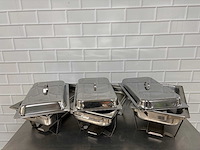 Rvs gastronorm rechaud met binnenbak (3x) - afbeelding 3 van  3