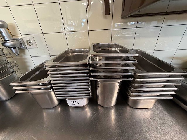 Rvs gastronormbak (26x) - afbeelding 1 van  2
