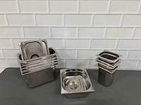 Rvs gastronormbak deels met deksel (11x) - afbeelding 3 van  3