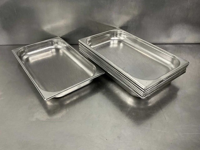 Rvs gastronormbak gn 1/1-65 (10x) - afbeelding 1 van  4