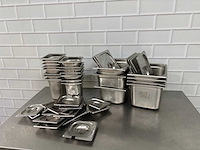 Rvs gastronormbak met deksel (20x) - afbeelding 1 van  3