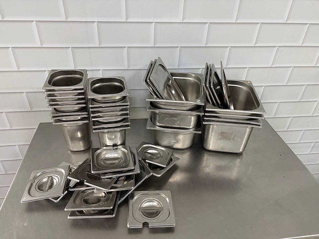 Rvs gastronormbak met deksel (20x) - afbeelding 3 van  3