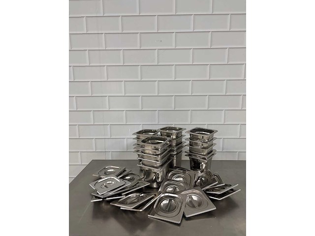 Rvs gastronormbak met deksel (20x) - afbeelding 3 van  4
