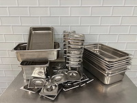 Rvs gastronormbak met dekstel (30x) - afbeelding 2 van  5