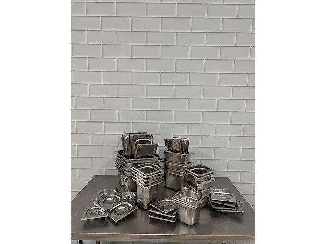 Rvs gastronormbak met dekstel (30x) - afbeelding 2 van  6