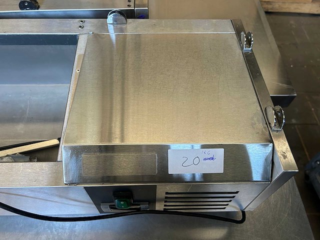 Rvs gekoelde opzetvitrine - afbeelding 2 van  3