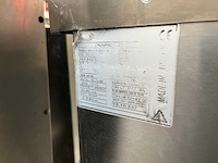 Rvs gekoelde saladette/koelwerkbank met glazen opbouw 2-deurs - afbeelding 9 van  9