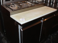 Rvs gekoelde werkbank / saladiere desmon. bouwjaar onbekend. afmeting 93 x 70 x 104 cm. - afbeelding 2 van  3