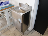 Rvs gootsteen kastje met kniebediening. afmeting 50 x 40 x 100 cm. - afbeelding 1 van  2