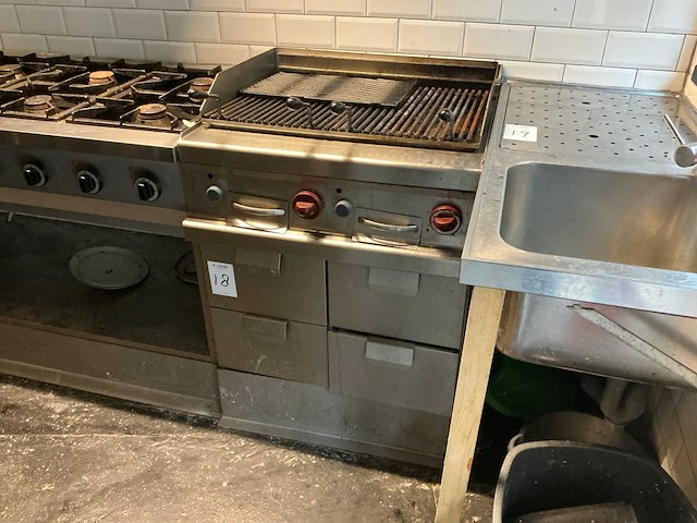 Rvs grillplaat - afbeelding 1 van  3