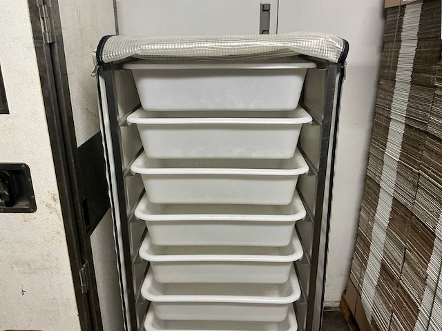 Rvs grondstoffentoren + trolley - afbeelding 2 van  5