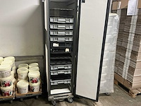 Rvs grondstoffentoren + trolley - afbeelding 5 van  5