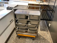 Rvs grondstoffenwagen - afbeelding 1 van  5