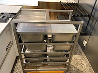 Rvs grondstoffenwagen - afbeelding 2 van  5