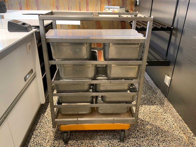 Rvs grondstoffenwagen - afbeelding 3 van  5